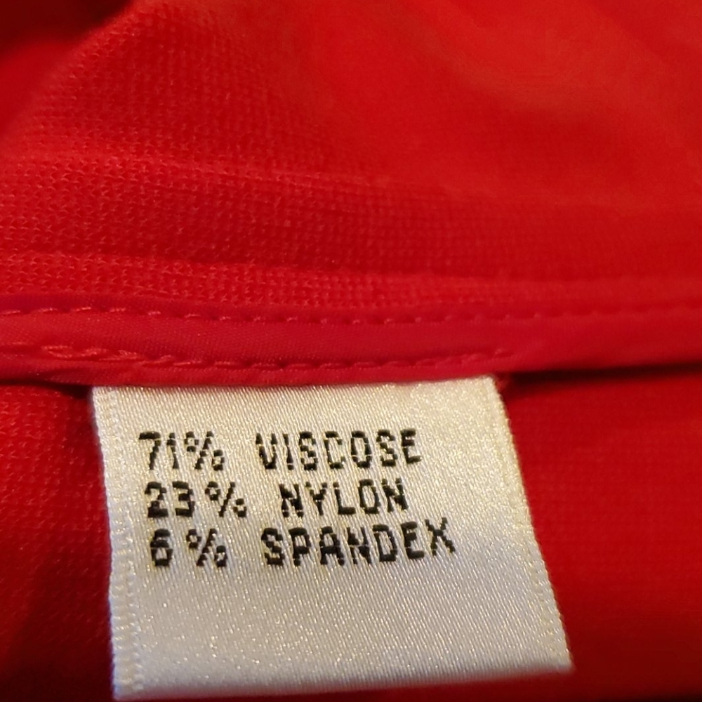Talbots Red Button Front Jacket, Size 4 - Picture 9 of 12
